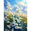 5d DIY Diamond Painting Cross Stitch Daisy Rainbow Scenery Diamond Embroidery Mosaic Full Round Drill Home Decor Crafts