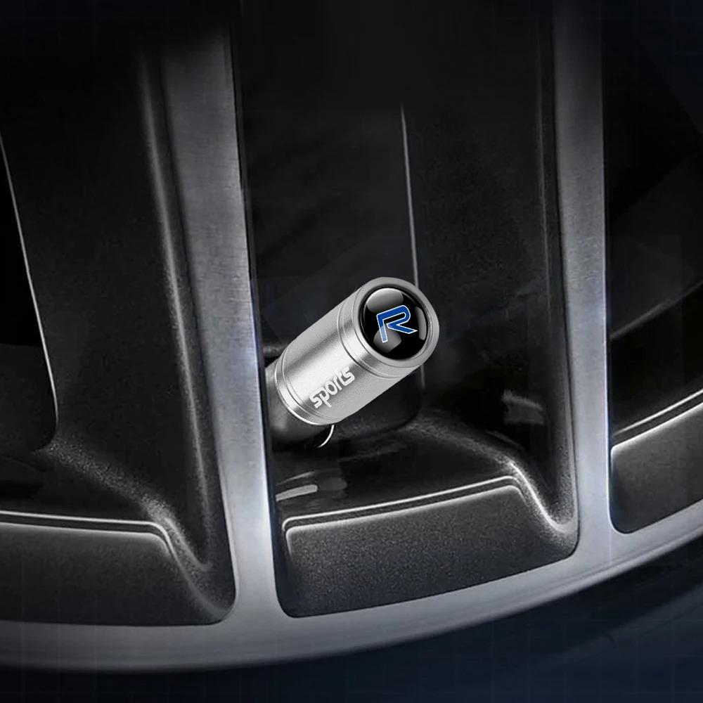 4PCS Metal Valve Caps For Volvo XC60 XC40 XC90 S60 S90 V60 V90 EX30 EX90 XC70 C40 EM90 Car Tire Stem Caps Auto Accessories