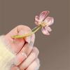 Exquisite Lotus Flower Brooch For Women Girls Elegant Lotus Flower Badges Creative Temperament Pins Clothing Accessories