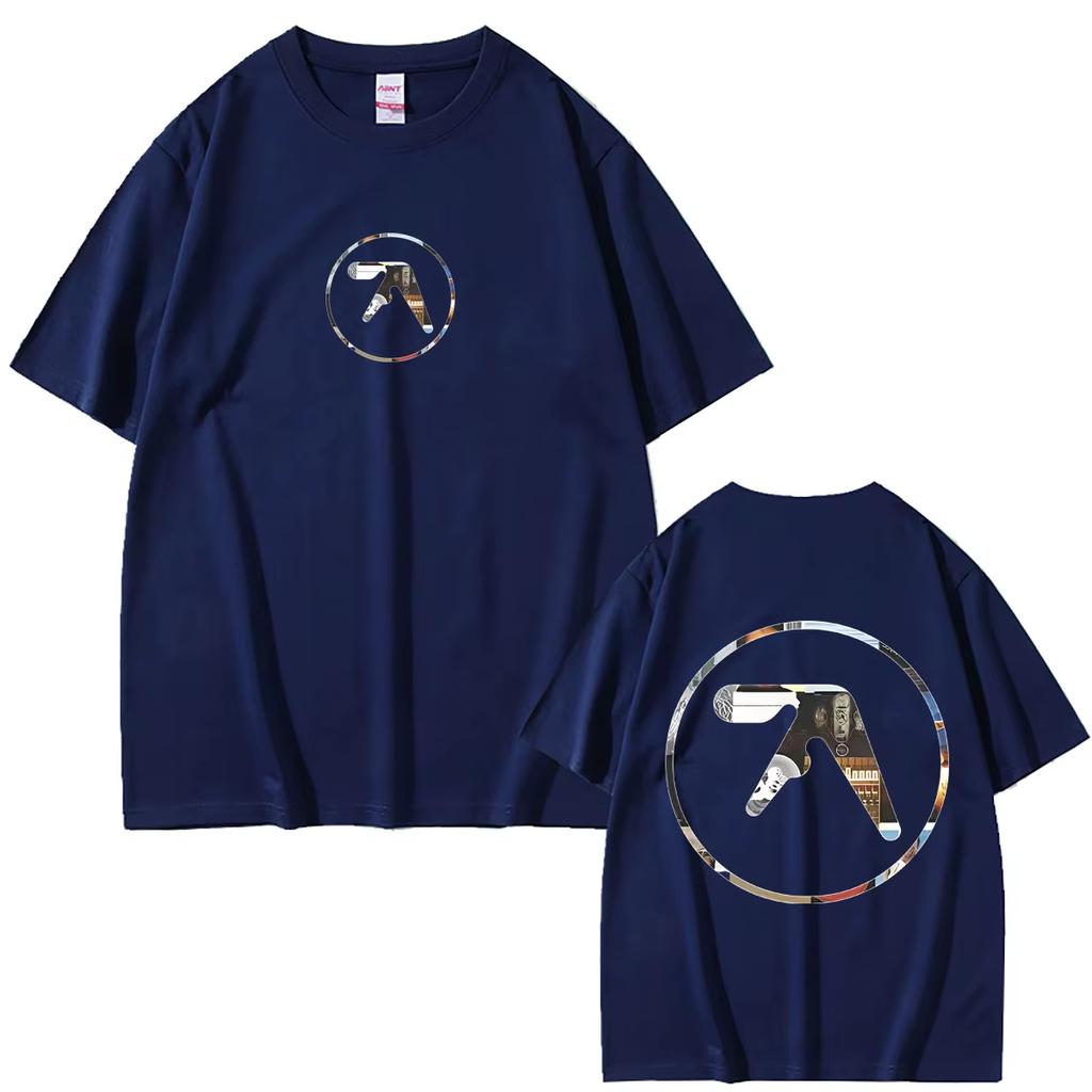 2026 Summer Fashion Trendy Tee Aphex Twin Music Album Cover Logo Graphic T Shirt Men Women Fashion Casual Oversized T-shirt Y2K