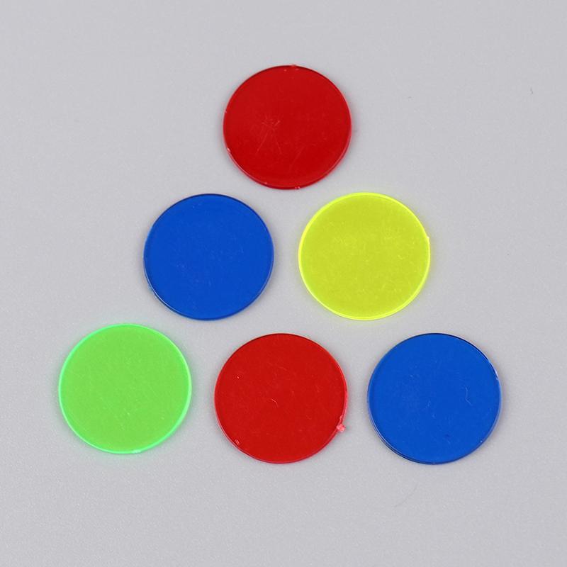 100Pcs Montessori Education Math Toys Learning Resources Color Bingo Chip Supply