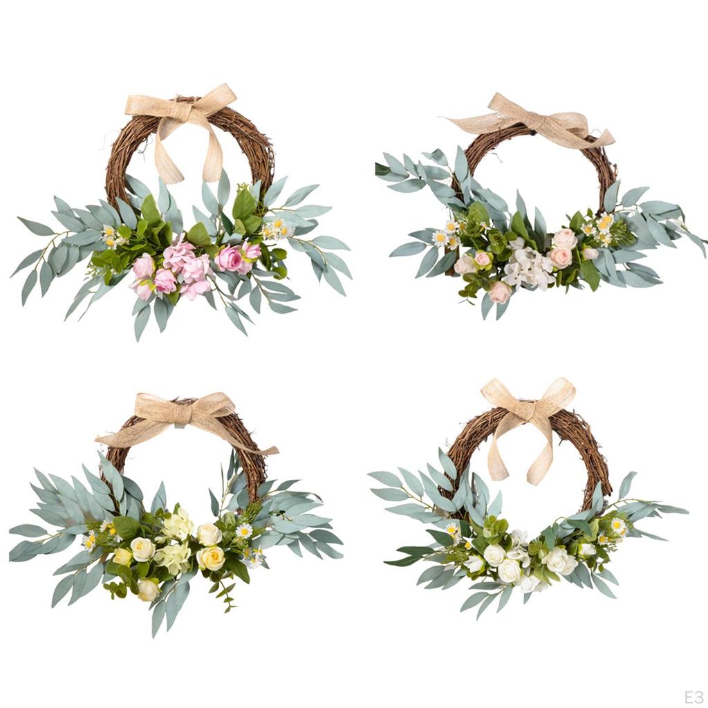Floral Wreath for Front Door Decorative Piece Weddings And Celebrations