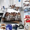 Комплект пододеяльников 3D печать волка Постельное белье Постельное белье Декор