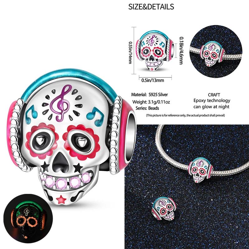 Новый Медный Хэллоуин Ведьма Скелет Летучая мышь Шарм Цепь Из Бусин Подходит Оригинальный Браслет DIY Женские Украшения