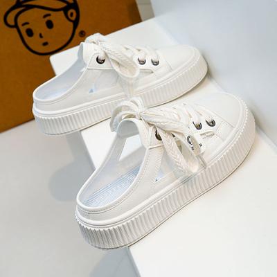 Модные сандалии с ремешком, женская обувь для улицы, белые женские шлепанцы из парусины высокого качества, тренд 2024, водонепроницаемая люксовая обувь из ЭВА