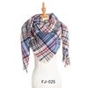 Европейский и американский осенне-зимний толстый двусторонний клетчатый шарф-шаль для женщин