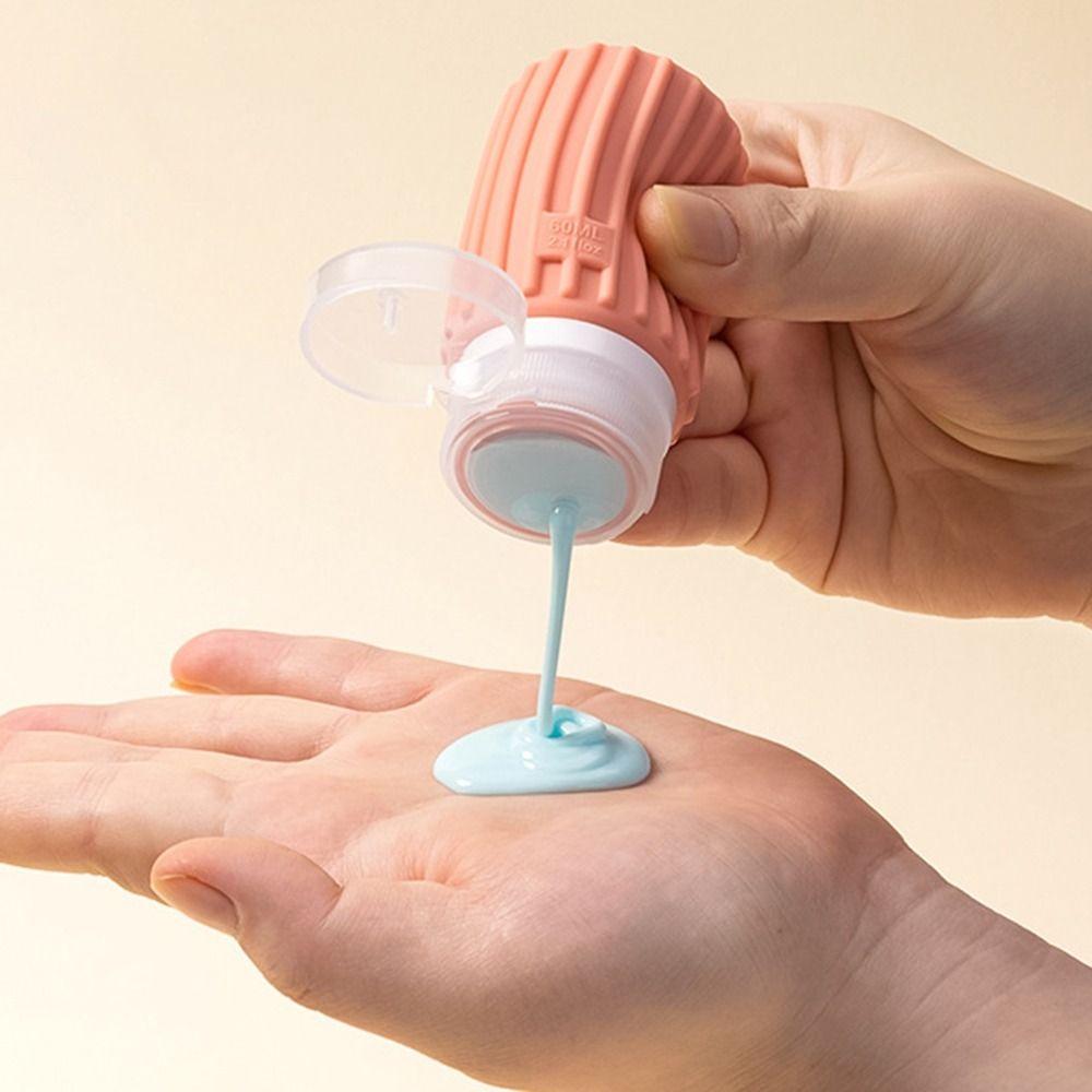 Пустой контейнер для лосьона 60/90 мл, шампунь для розлива, портативные силиконовые многоразовые бутылочки, для путешествий