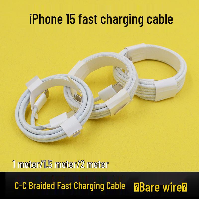 Apple 15 Pro CarPlay USB-C Плетеный Зарядный Кабель для Проекции на Экран Мобильного Телефона