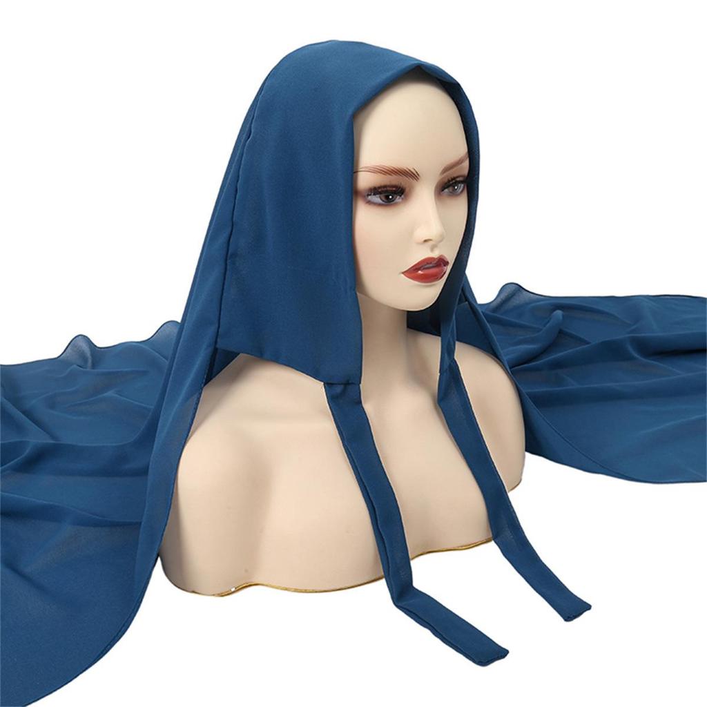Chiffon Solid Color Headscarf for Women