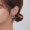 Metal Gold Color Multiple Small Circle Stud Earrings for Women Korean Jewelry Fashion Wedding Party Earrings Jewelry Gift