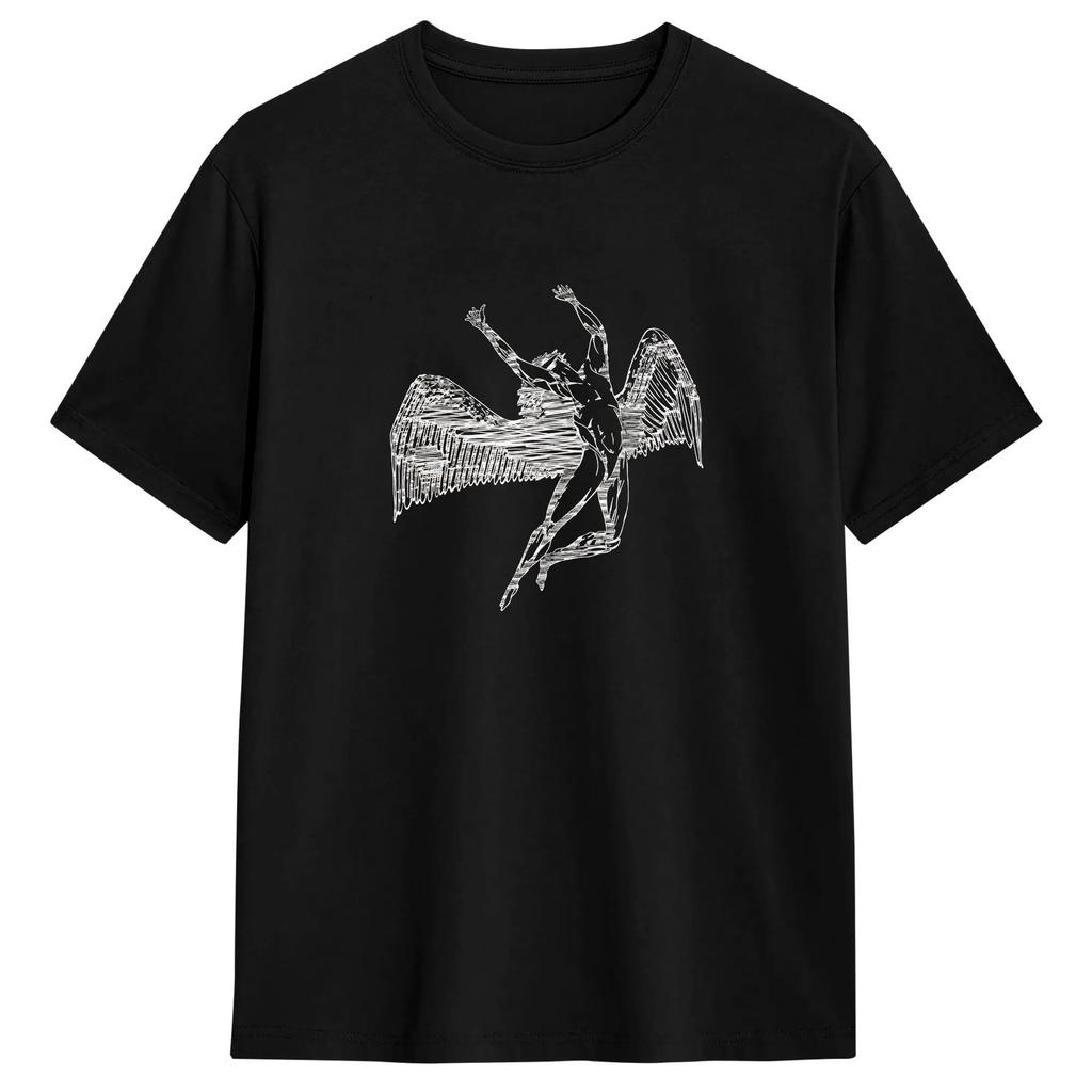 Hot Sale Leds ZeppelinsGraphic Print TShirt Unisex Unisex Summer New Tee Cotton Oversize Streetwear Harajuku Fashion Short Sleeves