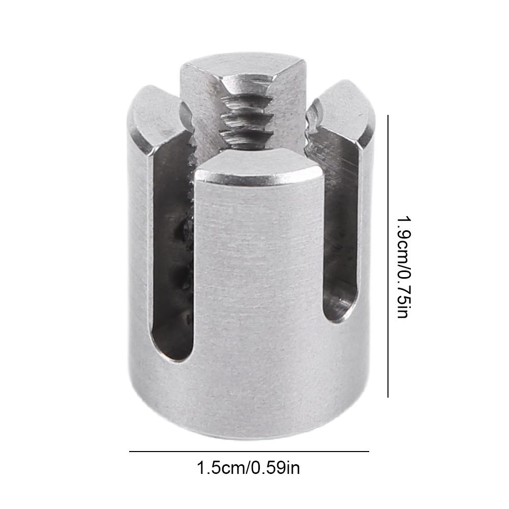 20 PCs Wall Trellis Clips 3 MM Cross Wire Ropes Clip Stainless Steel for Climbing Plants & Fence Outdoor