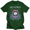 Мужские высококачественные топы Хипстерские футболки Мужская одежда Mogwai Черный Короткие рукава Хлопок Модная футболка