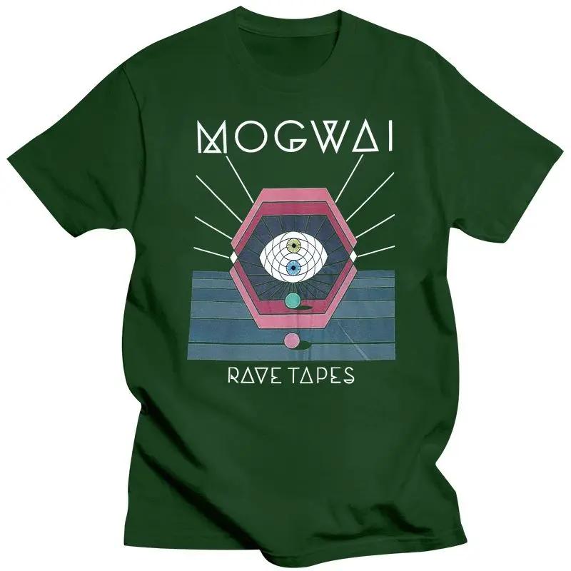 Мужские высококачественные топы Хипстерские футболки Мужская одежда Mogwai Черный Короткие рукава Хлопок Модная футболка
