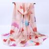 Silk Scarf For Women In Summer Fashionable Shawl Thin And Versatile Spring And Autumn Sand Scarf Long Chiffon Small Strip Scarf