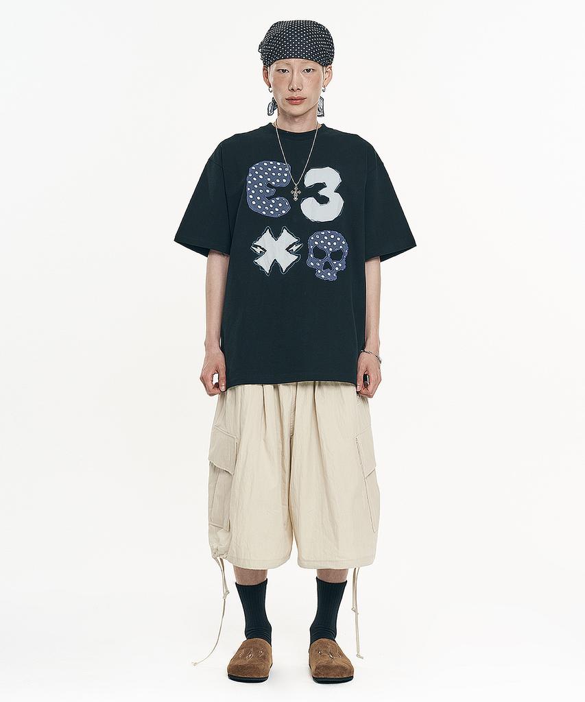EASY NO EASY Balloon Bermuda Nylon Pants - Beige