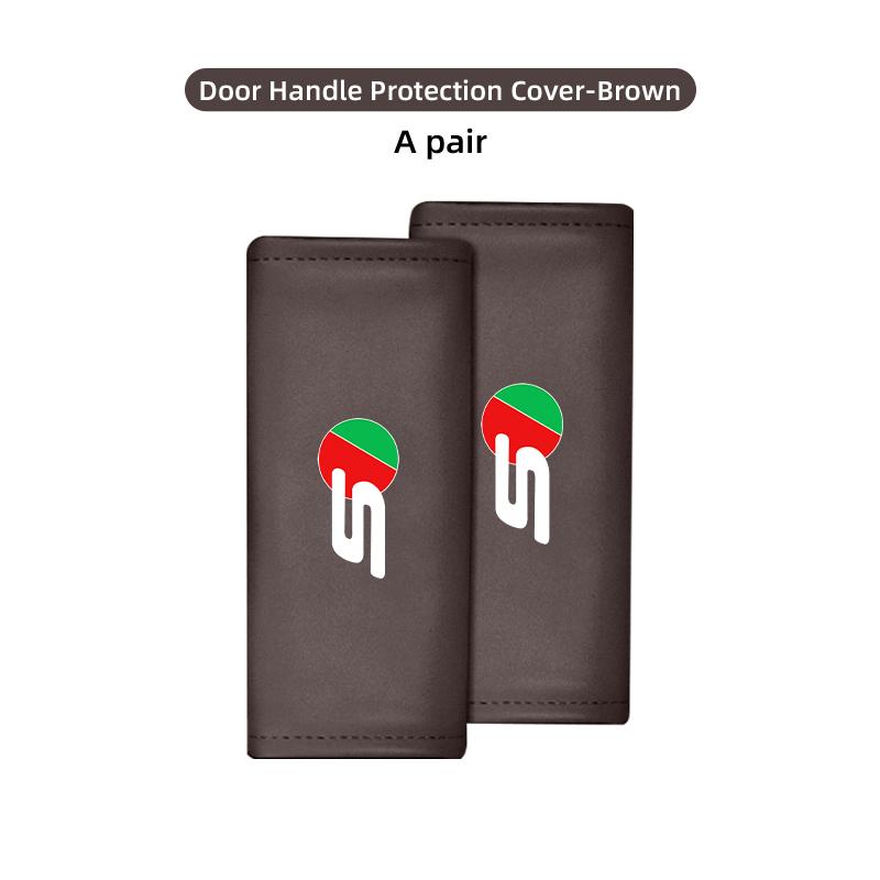 Car Door Inner Handle Protective Cover Non-slip Anti-Wear Protection Case For Jaguar XF XJ XE XK S-Type F-Type X-Type F-Pace ZZ6