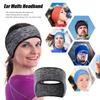 Головной платок для волос Пот Женщины Девушки Бег Повязка на голову Согревающая уши Наушники Повязка на голову Зимняя повязка от пота