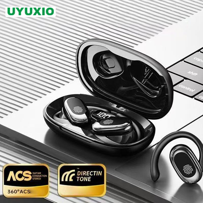 UYUXIO Real Time AI Language Translation Earbuds Earphone OWS Translator Headphone with 144 Languages Ear Buds for Business
