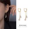 Banyan Tree S925 Silver Pearl Tassel Earrings - Elegant French Fashion Trend