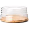 Plateau à fromage avec Cloche - CONTINENTA - 2 предмета - Верре суфле - Буа - Design prime