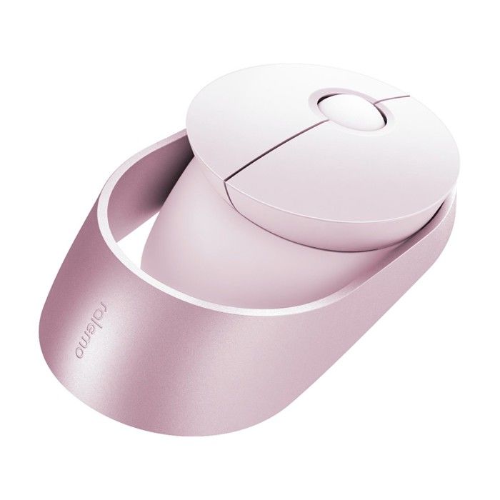 Souris sans fil - ralemo - air 1 - rose - multimode 2,4ghz/bluetooth 3 et 5 - 1600 dpi
