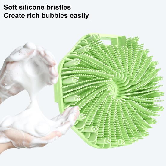 1/2шт силиконовая щетка для ванны отшелушивающая кожа скраб для тела с массажными щетинками нескользящая ручка щетка для душа