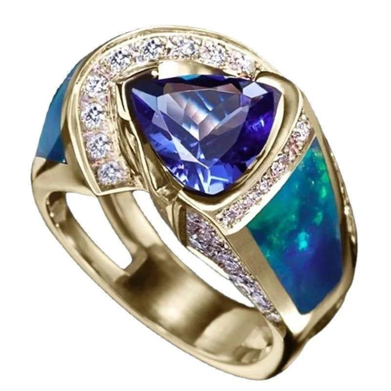 Новое универсальное кольцо для мужчин и женщин, модное, стильное, в стиле ретро, панк, повседневное, для вечеринок, подарок, циркон, блестящее кольцо, мужское