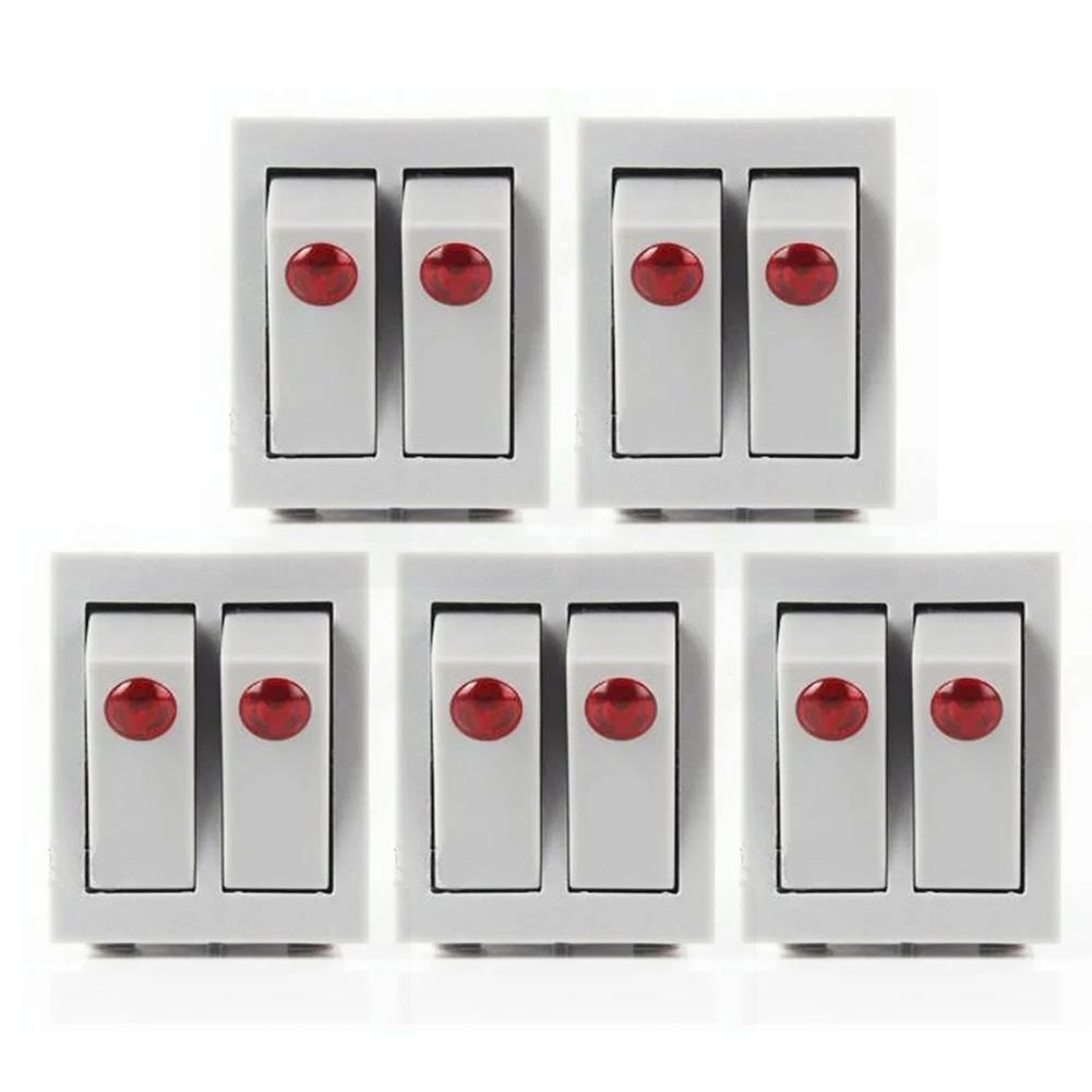 For Oil Heaters On Off Push Switch Rocker Power Switch For Tight Spaces Gray Heavy Duty Power Switch Switch Push-button Rocker