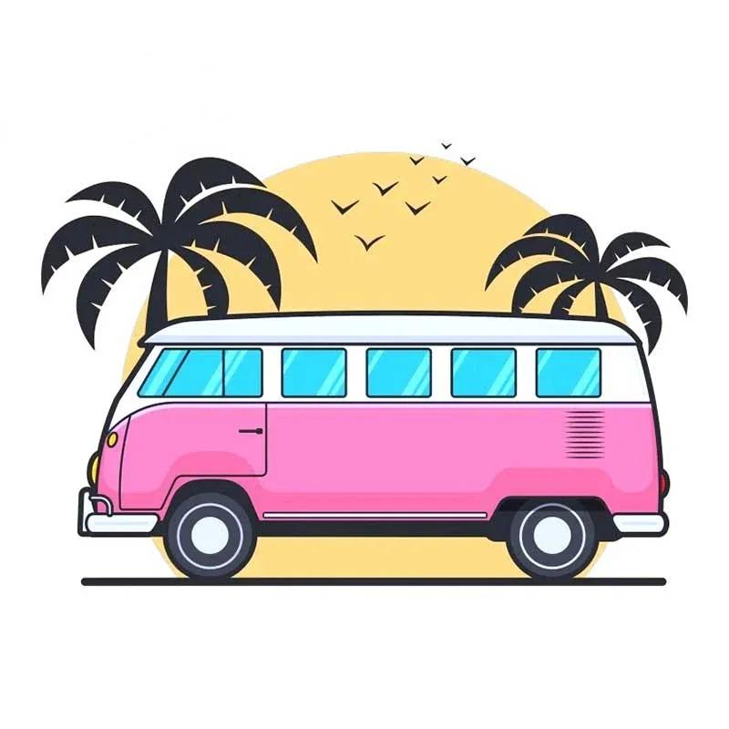 LYKX Fashion Camper Travel Car Stickers Vinyl Decals Car Motorcycle Bumper Body Rear Window Decorative Decals