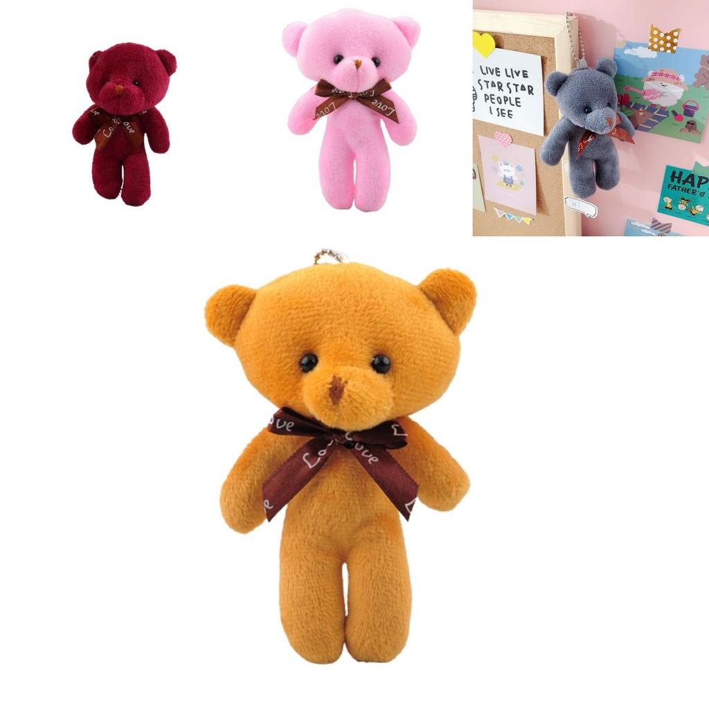 Мягкий и прочный плюшевый мишка-брелок для сумки или машины