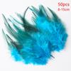 8-15Cm Natural Feathers White Mix Colors Turkey Plume For Crafts Dream Catcher Making Carnival Decor Easter Black Blue Plumas