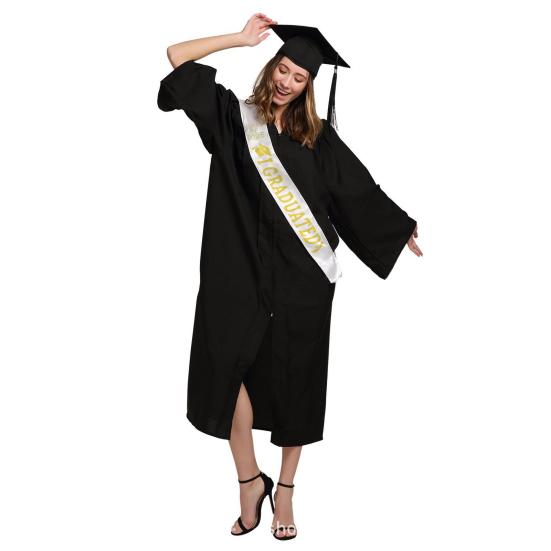 2025 Graduation Stole Unisex Adults Graduation Satin Sash Ribbon Class of 2025 Congrat Grad Etiquette Belt for Academic Commencements