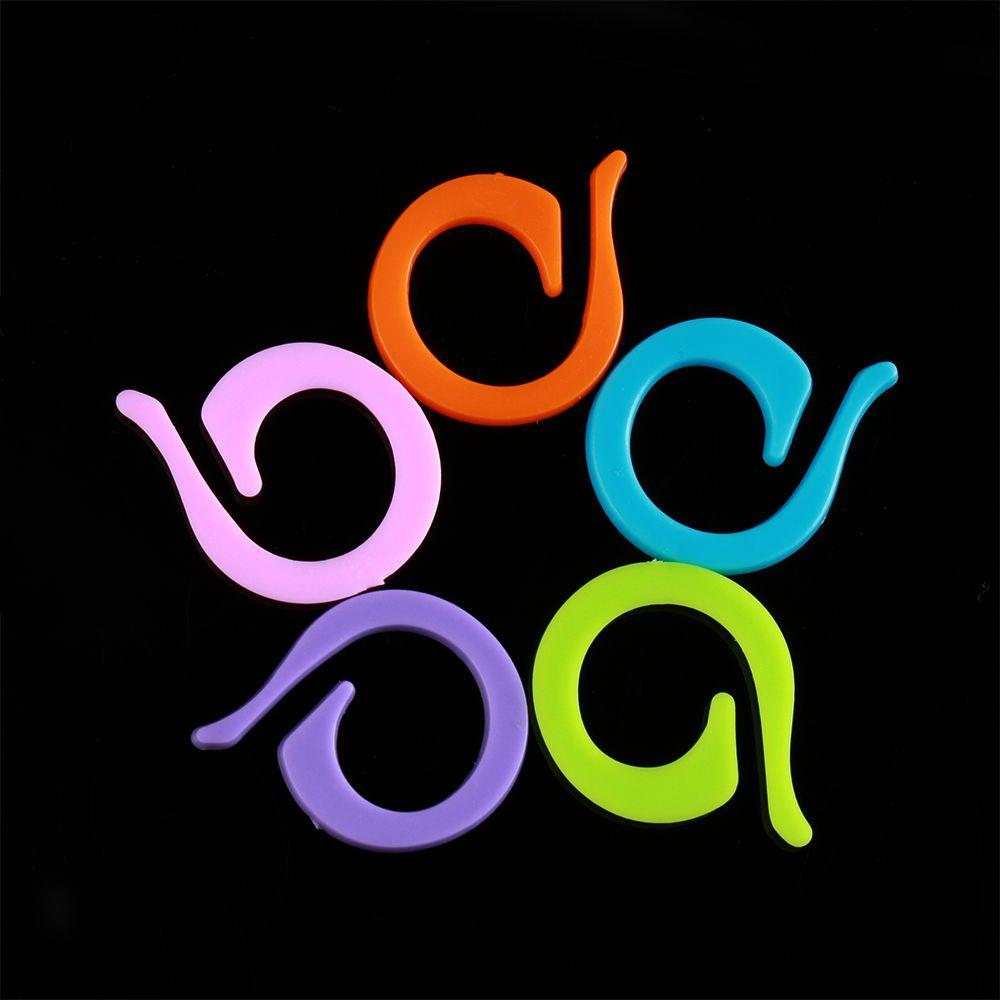 Craft Plastic Sewing Accessory Counting Ring Knitting Tool Locking Stitch Markers Mark Circle