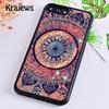 Krajews Beautiful painting mandala flower Phone Case Cover For iPhone 17 Air 16 15 14 plus 12 13 pro max Fundas
