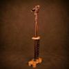 Skull Heritage Cane  Hand-Carved Wooden Skull Walking Stick, Gothic Walking Cane, Skeleton Head Handle, Unique Handmade Gift
