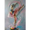 Abstract Ballet Girl Oil Canvas Painting Dancing Ballerina Cudros Posters and Prints For Living Room Porch Home Wall Art Decor