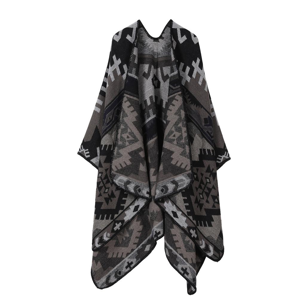 Этнический стиль Туризм Большая шаль Высокое чувство Внешнее покрытие Декоративная шаль Теплая раздельная накидка Накидка Накидка