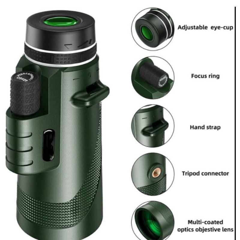 12x50 Однотрубный мощный однотрубный телескоп для мобильного телефона высокой четкости наружного ночного видения с лазерной лампой. Производители поколения.