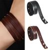 Retro Styles Sturdy Leather Leather Bracelet Adjustable Length Comfortable Fit Unisex Jewelry Accessory