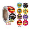 500pcs/roll Cute Cartoon Reward Sticker Teacher Encouragement Student Round Labels Animals Stationery Sticker Toys