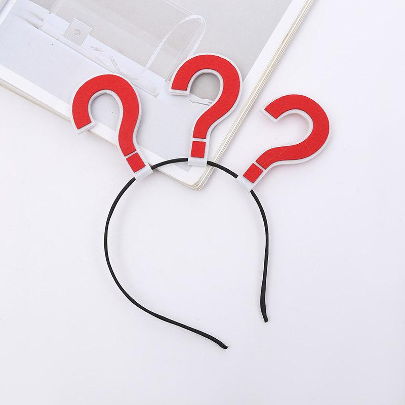 Резинки для волос в форме вопросительного знака для женщин, резинки для волос, заколки для волос, аксессуары для волос для женщин и девочек(черный)