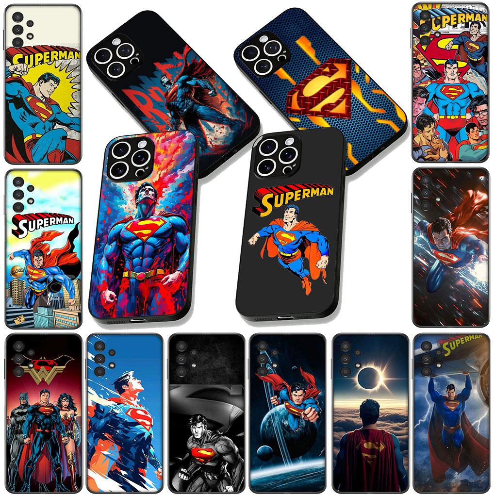 Soft Phone Cover for Apple iPhone 17 16 14 15 Pro Max Plus 15+ 16E XR ProMax Air Case S-Supermans DC Movie Super man Casing