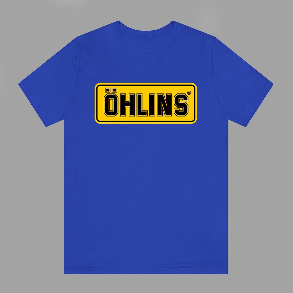 Подвеска Ohlins для автогонок Мужская#039;s Синий Размер S3XL Унисекс Футболка