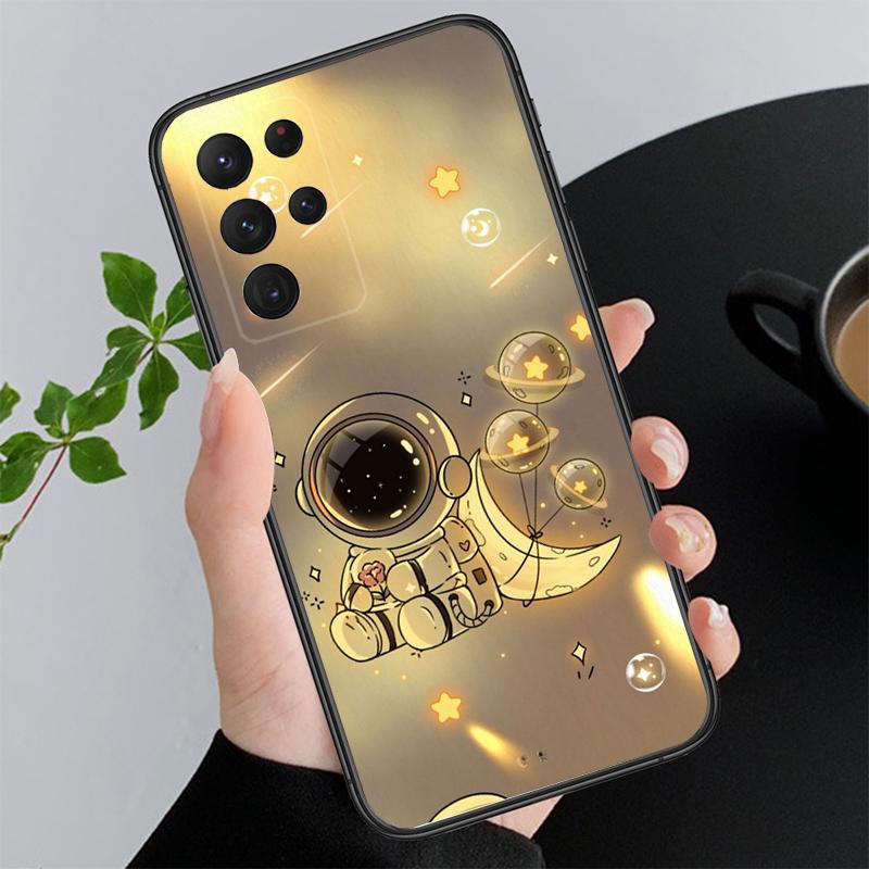 Милый чехол для телефона Astronauts для Samsung S24 S23 S22 S21 S20 Ultra S20 S22 S21 S23 S20 FE S24 Plus