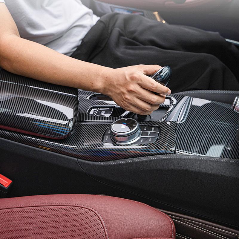 Для BMW 5 серии 6GT G32 G30 18-22 ABS центральная панель переключения передач, декоративная крышка, панель рычага переключения передач, накладка, салон автомобиля