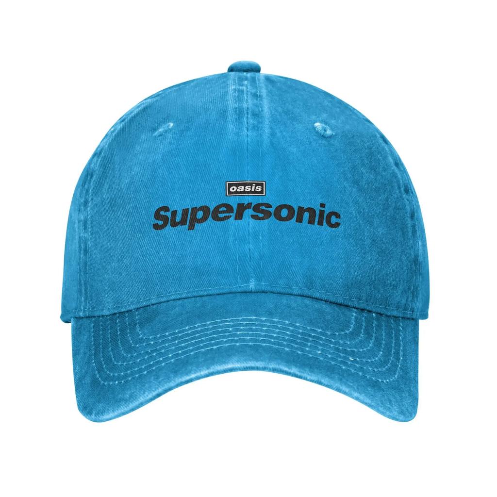 Oasi Supersonic Logo Baseball Cap Sun Outdoor Sports Wholesale Washed Trucker Hat Unisex Men Casual Design Baseball Caps