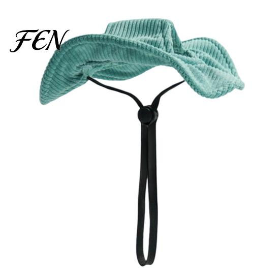 Adjustable Pet Cap Corduroy Dog Baseball Cap, Cat Summer Beach Visor Hat with Ear Accessories for Small Medium Large Dogs Holes, Puppy Sunbonnet