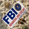Забавная полотенце-ID-карта F-FBI-S Мягкое Легкое Антипесок Большое пляжное полотенце Быстросохнущее Ванная Спорт Семья