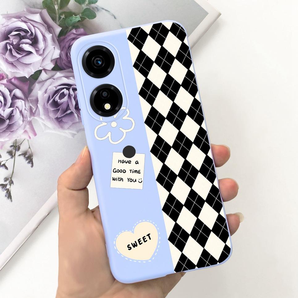 Женский модный девичий чехол для телефона для Honor X5 Plus HonorX5 Coque Funda Цветочный узор Мягкий силикон Funda Huawei Honor X5 Coques
